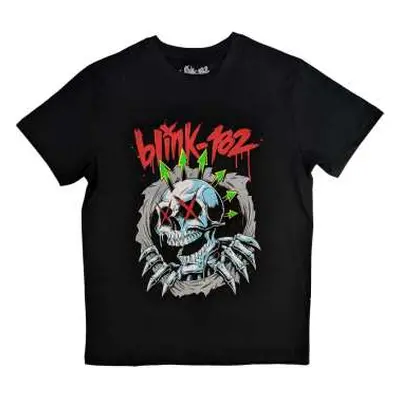 Blink-182 Unisex T-shirt: Six Arrow Skull (x-large) XL