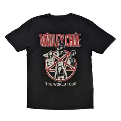 Motley Crue Unisex T-shirt: Vintage World Tour (xx-large) XXL