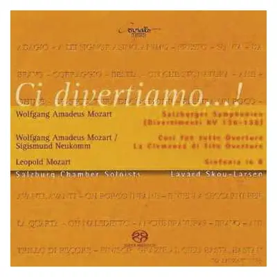 SACD Wolfgang Amadeus Mozart: Divertimenti Kv 136-138