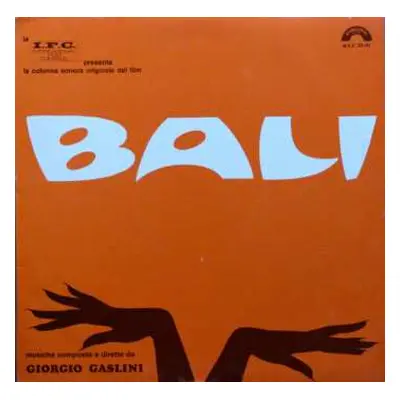 LP Giorgio Gaslini: Bali (Colonna Sonora Originale Del Film) CLR | LTD