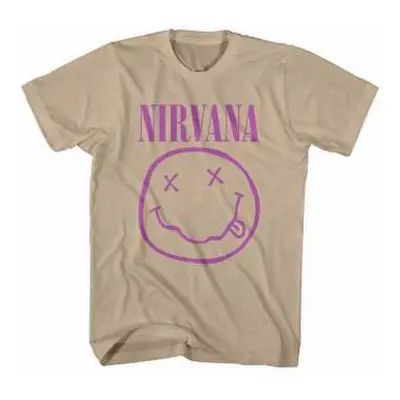 Nirvana Unisex T-shirt: Purple Smiley (xx-large) XXL