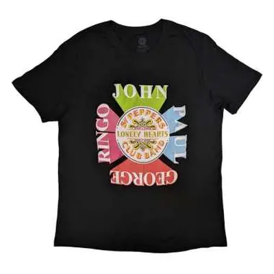 The Beatles Unisex T-shirt: Sgt Pepper Drum & Names (xx-large) XXL