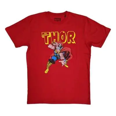 Marvel Comics Unisex T-shirt: Thor Hammer Distressed (small) S