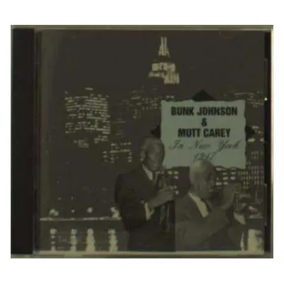 CD Bunk Johnson: In New York [european I