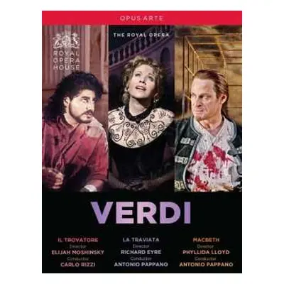 3DVD Giuseppe Verdi: 3 Operngesamtaufnahmen