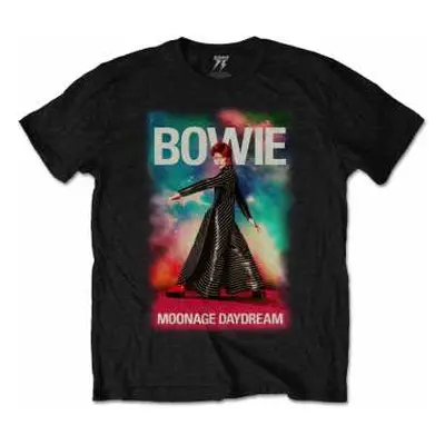 David Bowie Unisex T-shirt: Moonage 11 Fade (medium) M