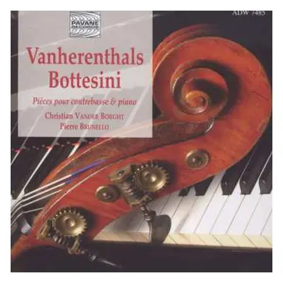 CD Christian Vander Borght: Vanherenthals, Bottesini: Pièces pour contrebasse & piano