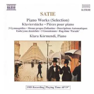 CD Erik Satie: Piano Works (Selection)