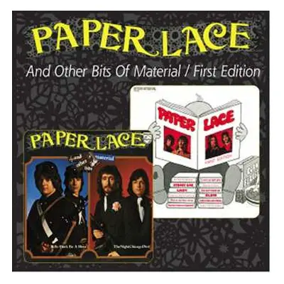 2CD Paper Lace: And Others Bits Of Material / First Edition