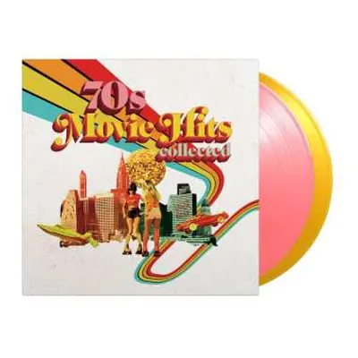 2LP Various: 70's Movie Hits Collected (180g) (limited Numbered Edition) (pink & Yellow Vinyl)