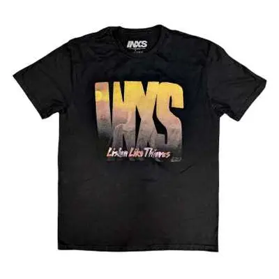 Inxs Unisex T-shirt: Listen Like Thieves Tour (back Print) (medium) M