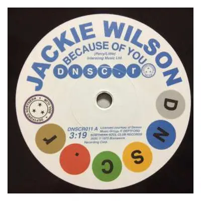 SP Jackie Wilson: Because Of You / You Don’t Have To Worry