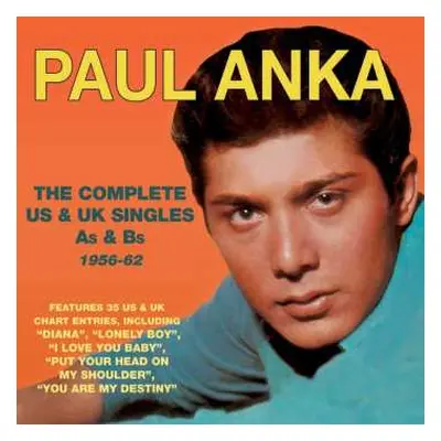 2CD Paul Anka: Complete US & UK Singles As & Bs 1956-62