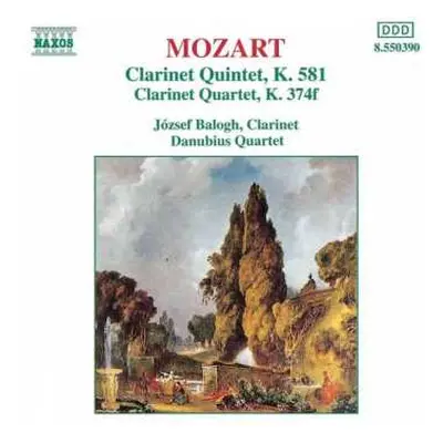 CD Wolfgang Amadeus Mozart: Clarinet Quintet, K.581, Clarinet Quartet, K.374f