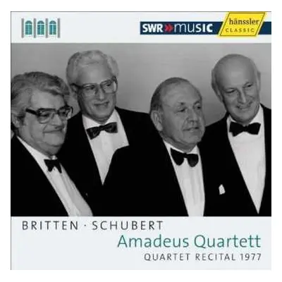 CD Benjamin Britten: Amadeus Quartett - Quartet Recital 1977