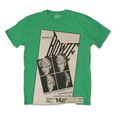 David Bowie Unisex T-shirt: Concert '83 (xxx-large) XXXL