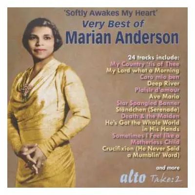 CD Marian Anderson: 'Softly Awakes My Heart' Very Best of Marian Anderson - Arias - Songs - Anth