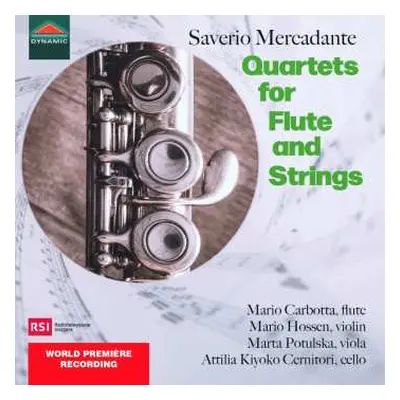 CD Giuseppe Saverio Mercadante: Flötenquartette Nr.1 & 2 (g-dur & F-dur)