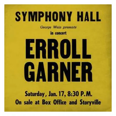 LP Erroll Garner: Symphony Hall Concert