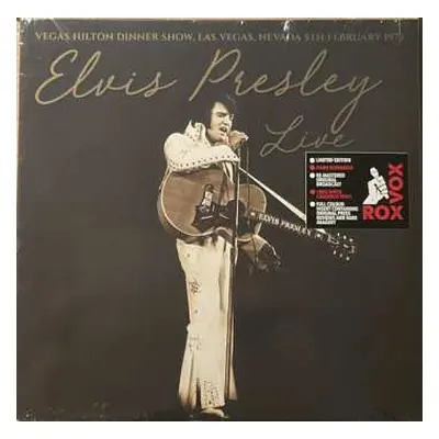 LP Elvis Presley: Elvis Presley Live (Vegas Hilton Dinner Show, Las Vegas, Nevada 5th February 1