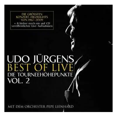 2CD Udo Jürgens: Best Of Live - Die Tourneehöhepunkte - Vol.2