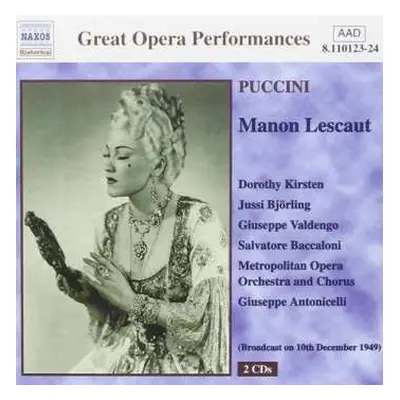 2CD Giacomo Puccini: Manon Lescaut