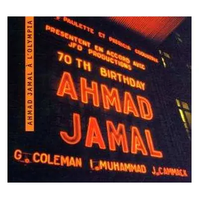 CD Ahmad Jamal: À L'Olympia