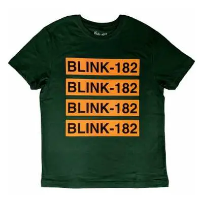 Blink-182 Unisex T-shirt: Logo Repeat (small) S