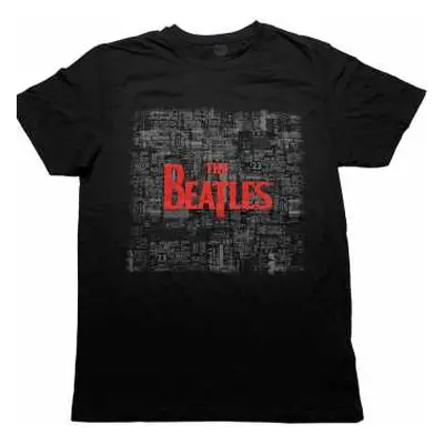 The Beatles Unisex T-shirt: Tickets & Logo (puff Print) (medium) M