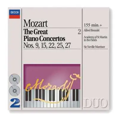 2CD Wolfgang Amadeus Mozart: The Great Piano Concertos, Vol. 2: Nos. 9, 15, 22, 15, 27