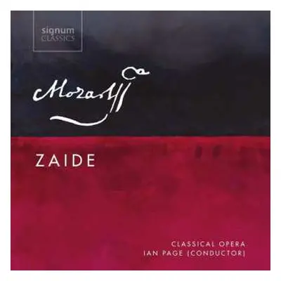 CD Wolfgang Amadeus Mozart: Zaide Kv 344