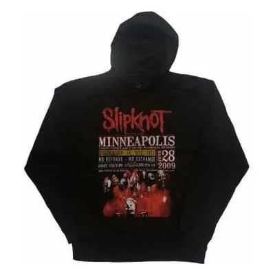 Slipknot Unisex Pullover Hoodie: Minneapolis '09 (back Print & Eco-friendly) (x-small) XS