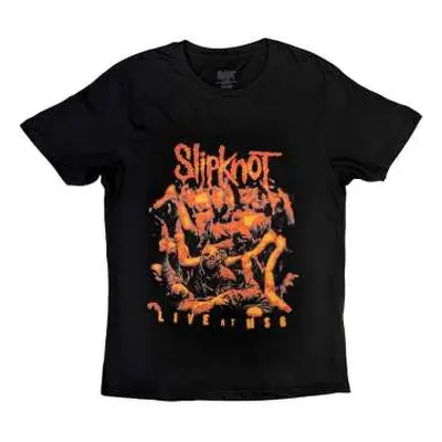 Slipknot Unisex T-shirt: Live At Msg Orange (back Print) (large) L