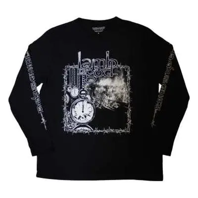 Lamb Of God Unisex Long Sleeve T-shirt: Barbed Wire (sleeve Print) (medium) M