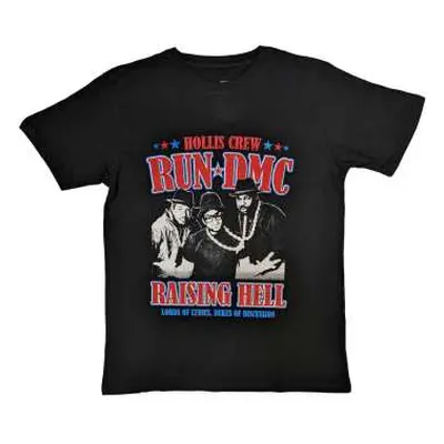 Run Dmc Unisex T-shirt: Raising Hell Americana (small) S