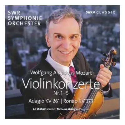 2CD Wolfgang Amadeus Mozart: Violinkonzerte Nr. 1-5 / Adagio KV 261 / Rondo KV 373