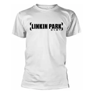 Tričko Bracket Logo Linkin Park (white) L