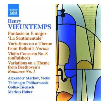 CD Henri Vieuxtemps: Fantasie In E 'La Sentimentale'