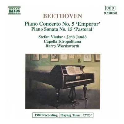 CD Ludwig van Beethoven: Piano Concerto No.5 'Emperor' / Piano Sonata No.15 'Pastoral'