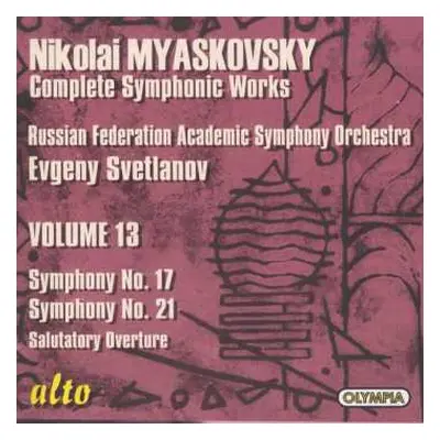 CD Russian State Symphony Orchestra: Complete Symphonic Works • Volume 13: Symphony No. 17, Symp