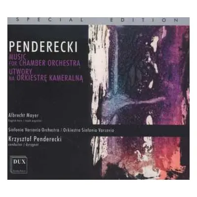 CD Krzysztof Penderecki: Music For Chamber Orchestra