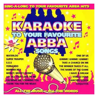 CD Unknown Artist: Karaoke To Your Favourite Abba Somgs