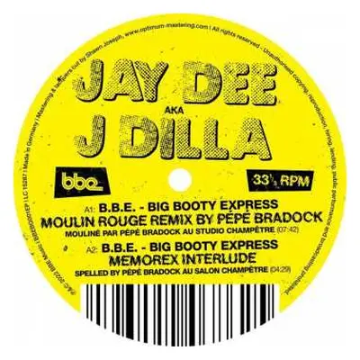 LP J Dilla: B.B.E. - Big Booty Express