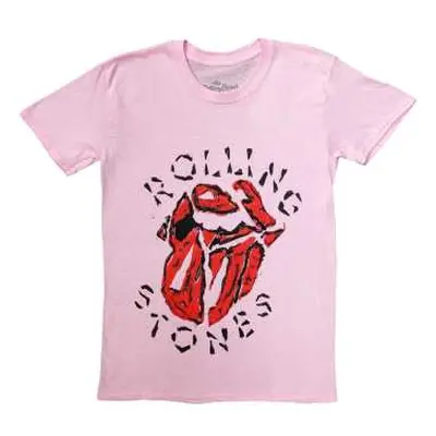 The Rolling Stones Unisex T-shirt: Hackney Diamonds Painted Tongue (large) L