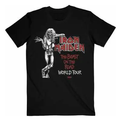 Iron Maiden Unisex T-shirt: Beast Over Hammersmith World Tour '82 (small) S