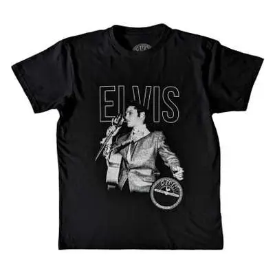 Sun Records Unisex T-shirt: Elvis Live Portrait (x-large) XL