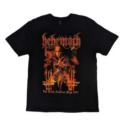 Behemoth Unisex T-shirt: North American Tour '22 Puppet Master (back Print) (medium) M