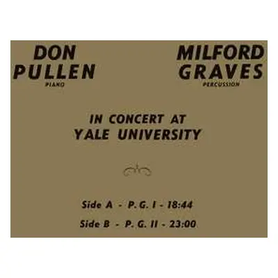 LP Milford Graves: In Concert At Yale University