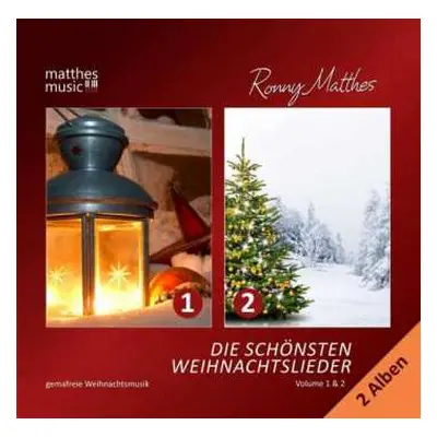 2CD Ronny Matthes: Die Schönsten Weihnachtslieder - Gemafreie Instrumentale Weihnachtsmusik