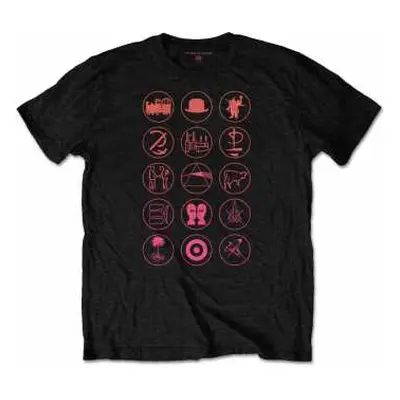 Pink Floyd Unisex T-shirt: Symbols (back Print) (xx-large) XXL